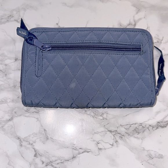 Vera Bradley Quilted Blue Wallet - Picture 2 of 8